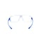 Ge Safety Glasses, Anti-Scratch, Clear Lens, Blue Frame GE103C - alternate 2